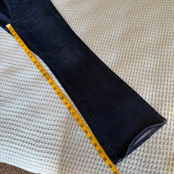 American Eagle Pull On Bootcut Jeans Womens Small Short Luxe Stretch Dark Wash - Picture 9 of 9